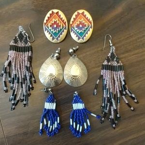 4 Pair of Pierced Earrings